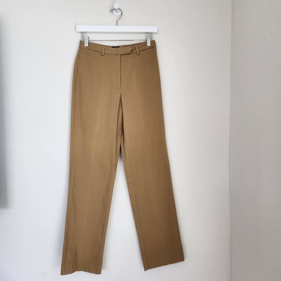 Vintage 90s C.P. Company Tan High Rise Pinstripe Straight Leg Pants Italy 2 - Picture 4 of 11